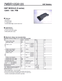 Datasheet 7MBR10SA120 manufacturer Fuji